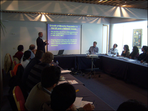 Govinda Dahal speaking at the BNAC Study Day, 23/4/08