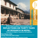 Announcement: Annual Lecture 2013 (by Piers Blaike, on 28 Nov. 2013)