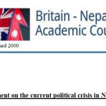 BNAC Statement: End  the Political Crisis in Nepal and in Indo-Nepal Relations