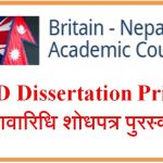 Call for submissions for the ‘BNAC PhD Dissertation Prize 2022